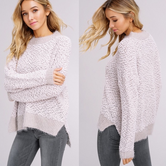 Maria Fuzzy Sweater - GREY - Picture 3 of 4